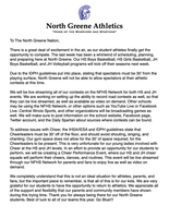 NG Athletics Announcement