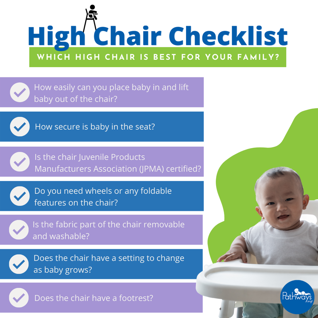 High Chair "Checklist" with 7 tips available through the link in the Live Feed Post