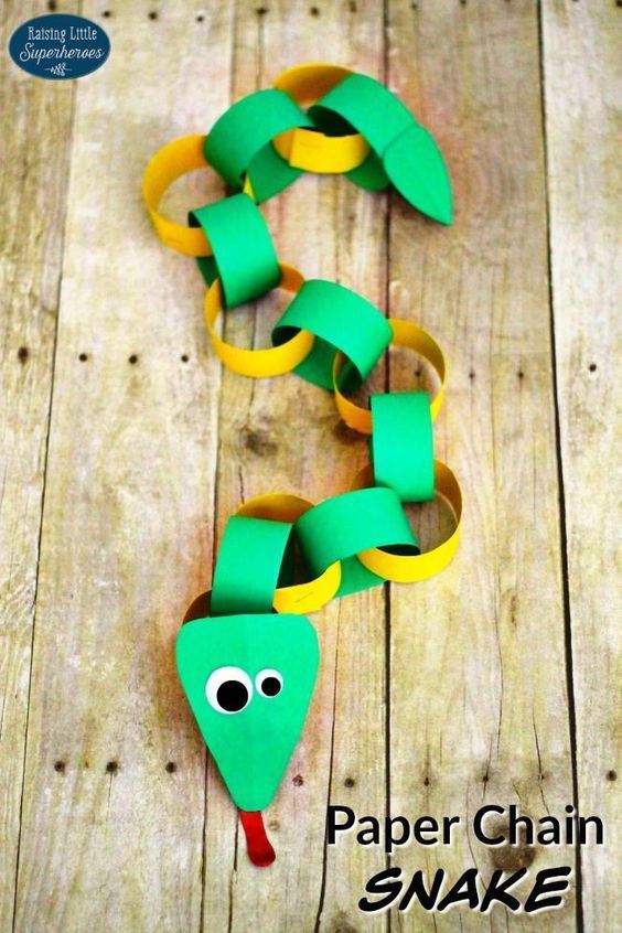 Paper chain snake