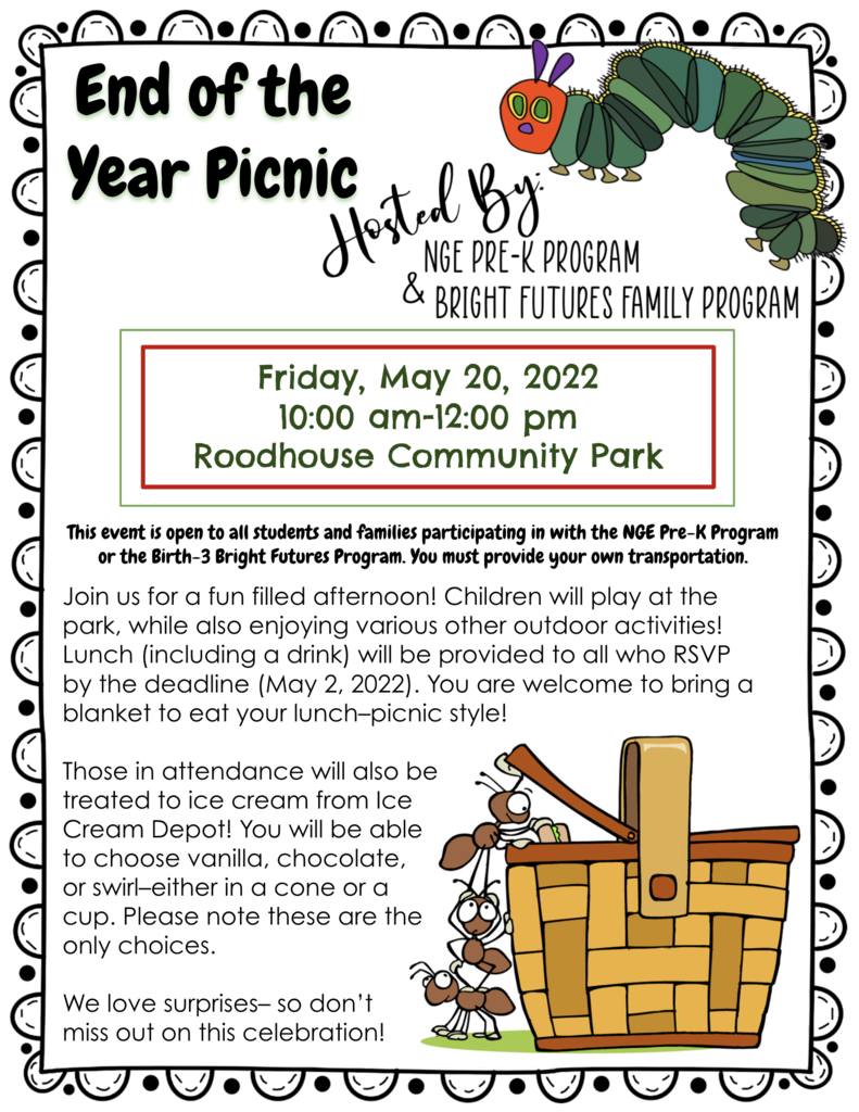 End of the Year Picnic flyer