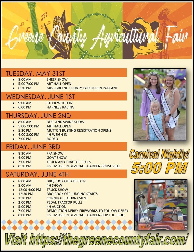 Greene County Agricultural Fair flyer