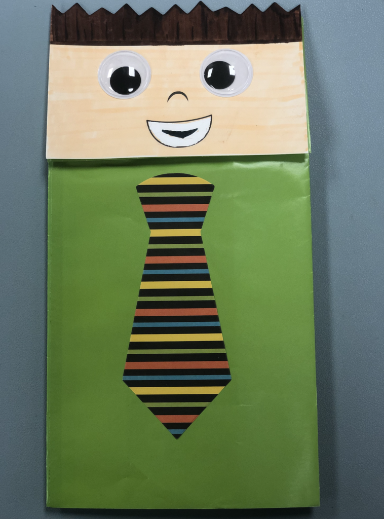 We will be making these Father's Day puppet crafts. 